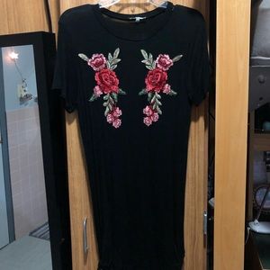 Black rose dress